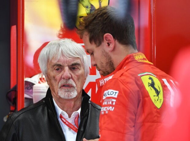 Bernie Ecclestone, Sebastian Vettel Bernie Ecclestone, Sebastian Vettel