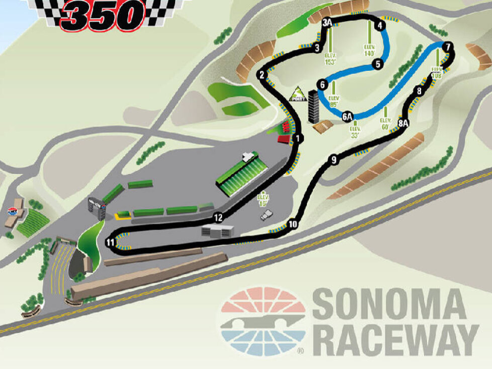 Streckenlayout: Sonoma Raceway