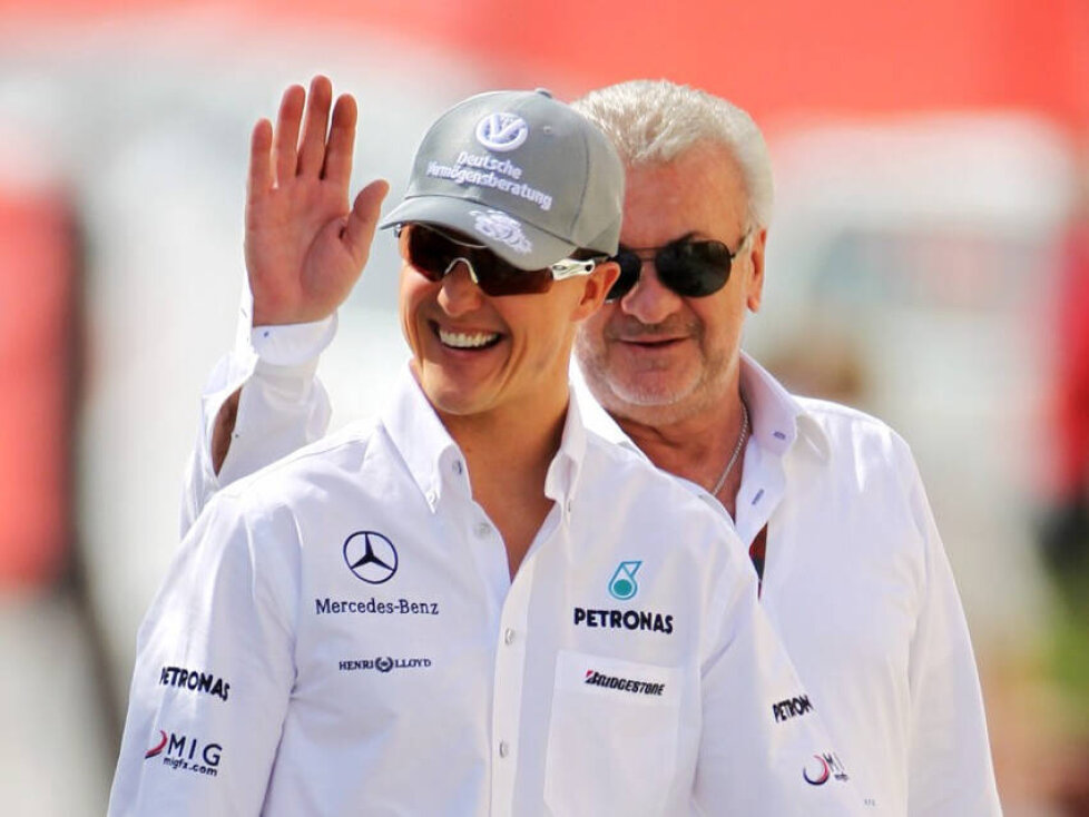 Michael Schumacher und Willi Weber