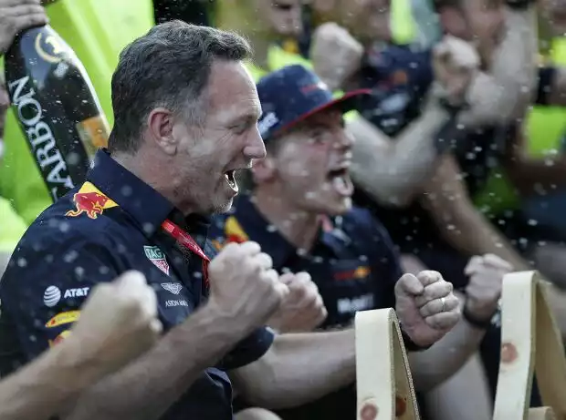 Christian Horner, Max Verstappen Titel-Bild zur News: Christian Horner, Max Verstappen