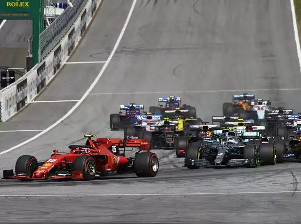 Titel-Bild zur News: Charles Leclerc, Valtteri Bottas, Lewis Hamilton, Lando Norris, Kimi Räikkönen