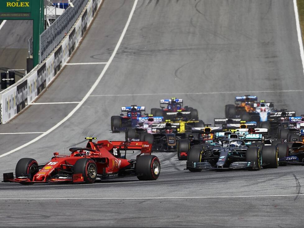 Charles Leclerc, Valtteri Bottas, Lewis Hamilton, Lando Norris, Kimi Räikkönen