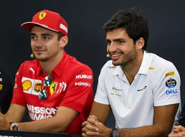 Charles Leclerc, Carlos Sainz Titel-Bild zur News: Charles Leclerc, Carlos Sainz