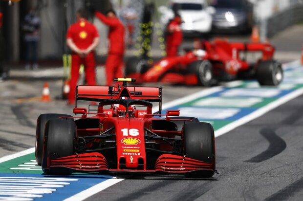 Charles Leclerc Sebastian Vettel Ferrari Ferrari F1 ~Charles Leclerc (Ferrari) und Sebastian Vettel (Ferrari) ~ 