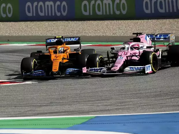 Titel-Bild zur News: Lando Norris, Sergio Perez