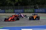 Charles Leclerc (Ferrari), Carlos Sainz (McLaren) und Lance Stroll (Racing Point) 