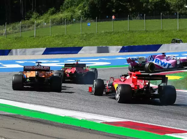 Charles Leclerc, Carlos Sainz, Sebastian Vettel Titel-Bild zur News: Charles Leclerc, Carlos Sainz, Sebastian Vettel