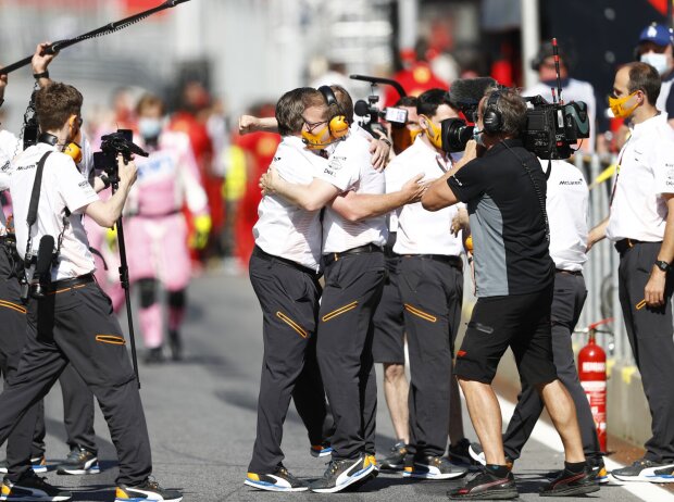 Zak Brown, Andreas Seidl, Lando Norris