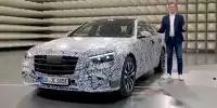 Bild zum Inhalt: Mercedes S-Klasse (2021) zeigt Mega-Screen und Head-up-Display