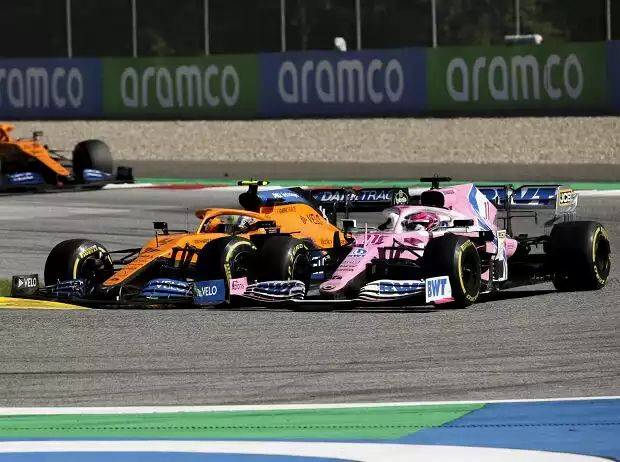 Lando Norris, Sergio Perez Titel-Bild zur News: Lando Norris, Sergio Perez
