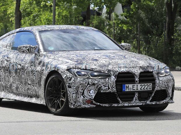 Titel-Bild zur News: BMW M4 2021 neue Erlkönigbilder