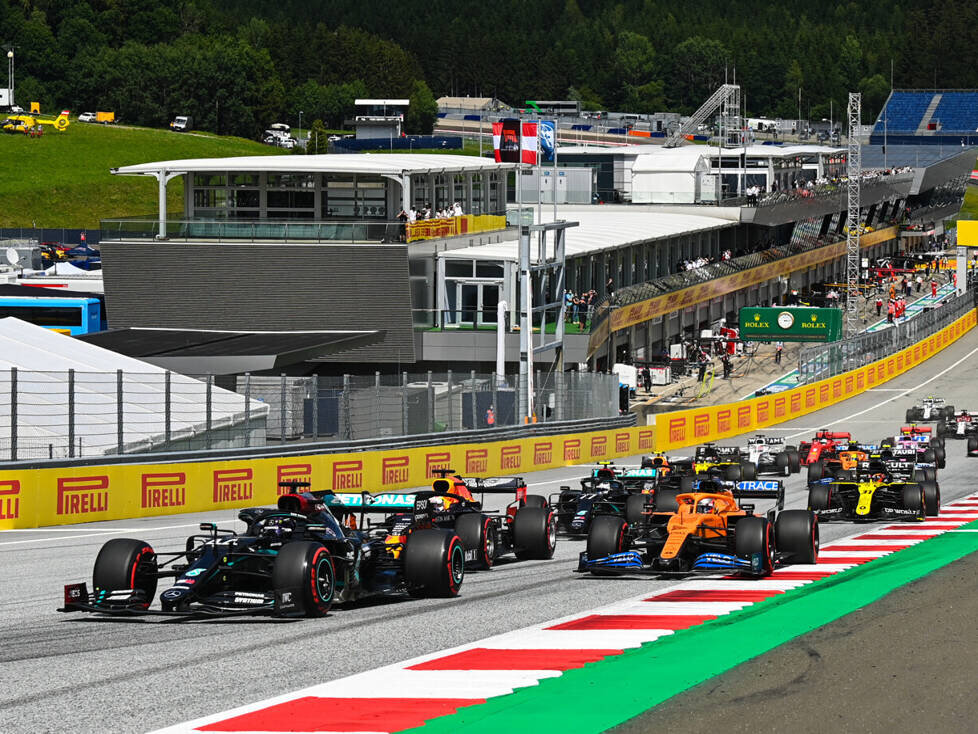 Lewis Hamilton, Max Verstappen, Carlos Sainz, Valtteri Bottas