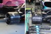 Wie ähnlich sind sich die Bremsschächte von Racing Point und Mercedes?