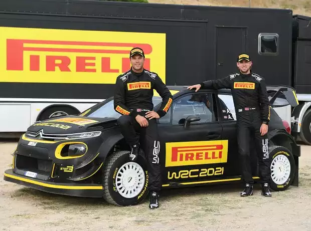 Titel-Bild zur News: Andreas Mikkelsen, Anders Jaeger, Pirelli-Testauto