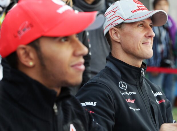 Lewis Hamilton, Michael Schumacher Lewis Hamilton, Michael Schumacher
