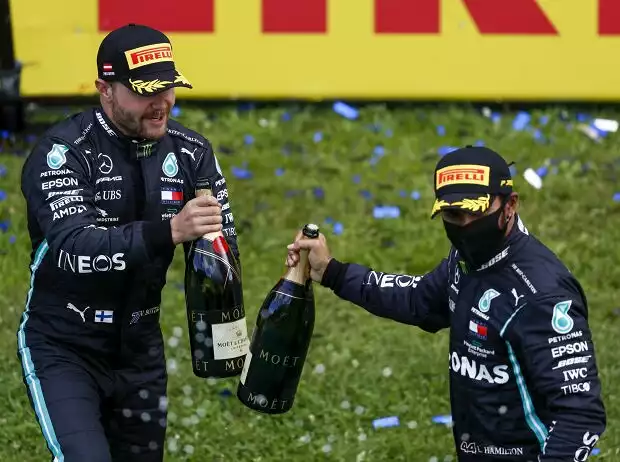 Titel-Bild zur News: Valtteri Bottas, Lewis Hamilton