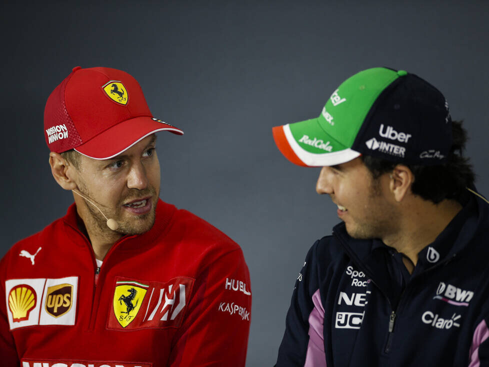 Sebastian Vettel, Sergio Perez