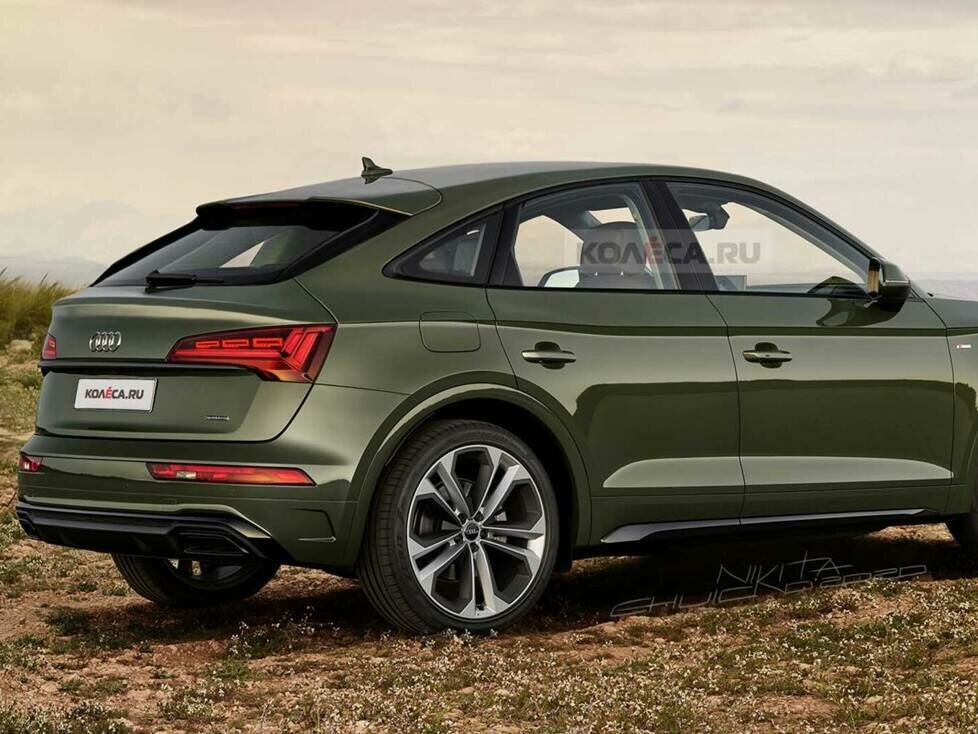 2021 Audi Q5 Sportback Rendering basierend auf dem Q5 Facelift