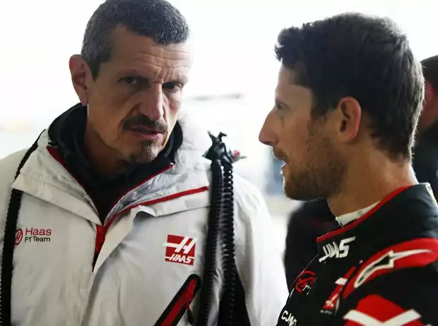 Günther Steiner, Romain Grosjean Titel-Bild zur News: Günther Steiner, Romain Grosjean