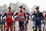 Andrea Dovizioso, Marc Marquez und Maverick Vinales 