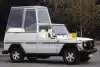 Bild zum Inhalt: 40 Jahre Mercedes 230 G "Papamobil": Heiliges Highlight