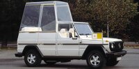 Bild zum Inhalt: 40 Jahre Mercedes 230 G "Papamobil": Heiliges Highlight