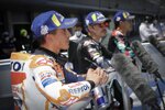 Fabio Quartararo (Petronas), Maverick Vinales (Yamaha) und Marc Marquez (Honda) 