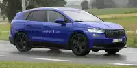 Bild zum Inhalt: Skoda Enyaq (2020): Elektro-SUV mit trügerischer Tarnung