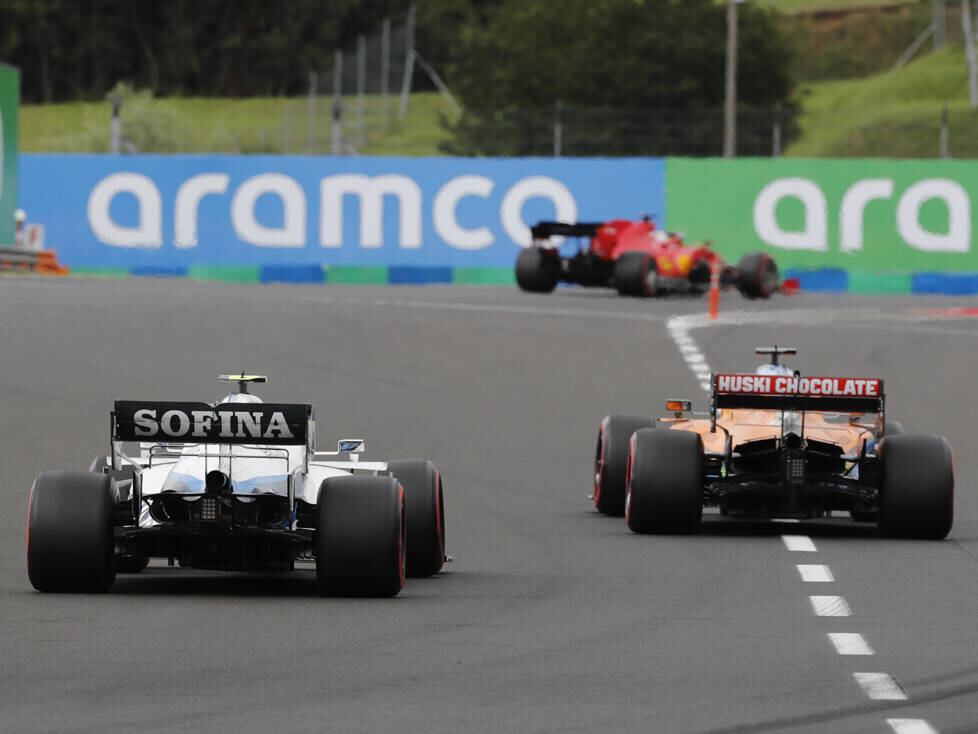 Sebastian Vettel, Carlos Sainz, Nicholas Latifi