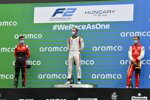 Callum Ilott (Virtuosi), Luca Ghiotto (Hitech) und Mick Schumacher (Prema) 