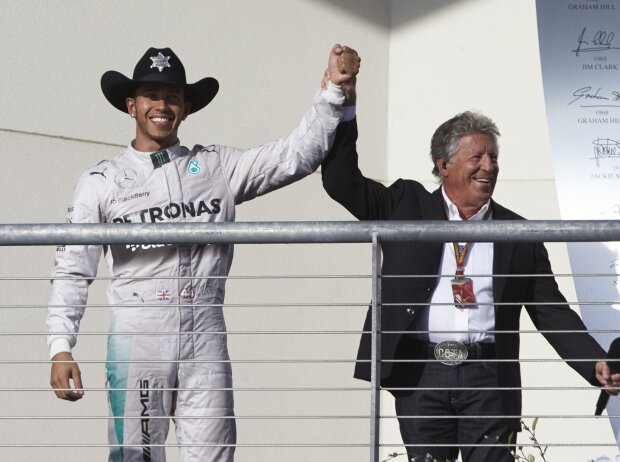 Lewis Hamilton und Mario Andretti