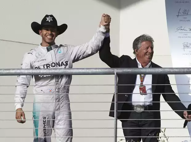 Lewis Hamilton und Mario Andretti Titel-Bild zur News: Lewis Hamilton und Mario Andretti