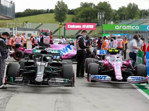 Lewis Hamilton, Lance Stroll Titel-Bild zur News: Lewis Hamilton, Lance Stroll