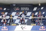 Albert Arenas (Aspar), Ai Ogura (Honda Asia) und Tony Arbolino (Snipers) 