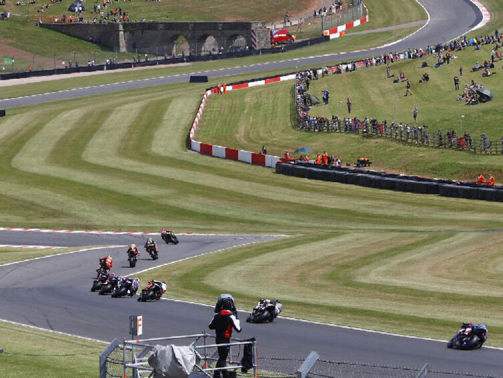 Superbike-Action in Donington Park