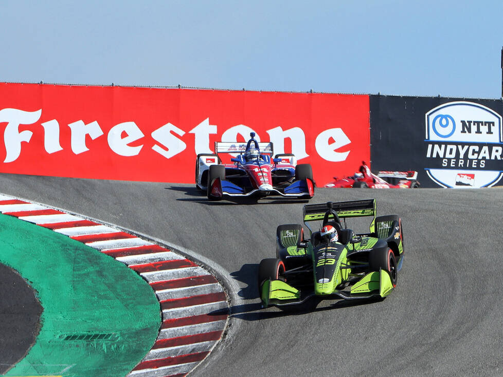 IndyCar-Action auf dem Laguna Seca Raceway