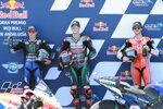 Fabio Quartararo (Petronas), Maverick Vinales (Yamaha) und Francesco Bagnaia (Pramac) 