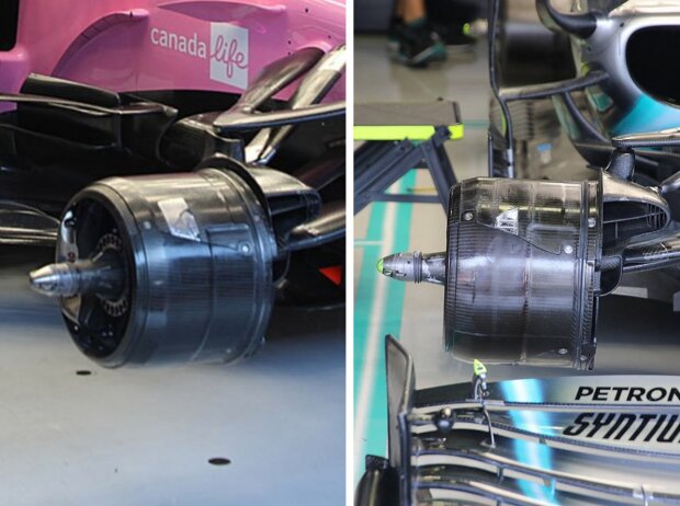 Bremsen von Racing Point und Mercedes Bremsen von Racing Point und Mercedes