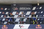 Maverick Vinales, Fabio Quartararo und Valentino Rossi 