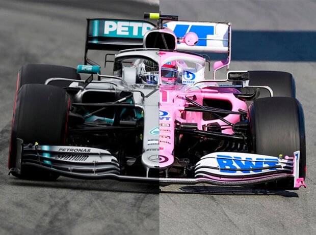 Vergleich Mercedes W10 vs. Racing Point RP20