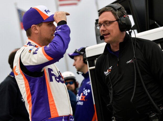 Denny Hamlin, Chris Gabehart Denny Hamlin, Chris Gabehart
