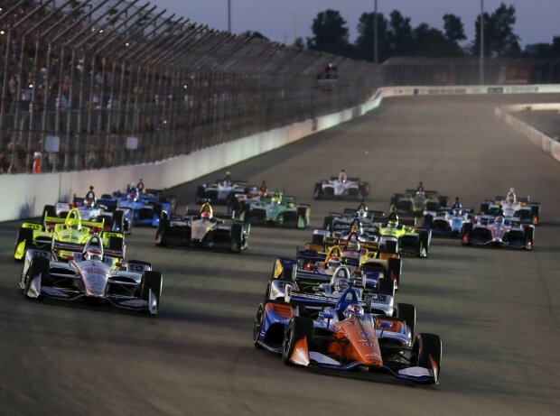 Start zum IndyCar-Rennen im Gateway Motorsports Park in St. Louis 2018