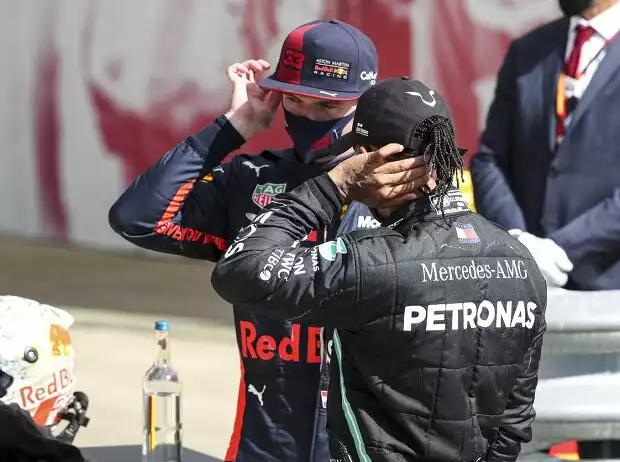 Max Verstappen, Lewis Hamilton Titel-Bild zur News: Max Verstappen, Lewis Hamilton