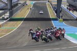 Start des ersten WSBK-Rennens in Jerez