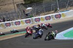 Start des ersten WSBK-Rennens in Jerez