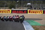 Start des ersten WSBK-Rennens in Jerez