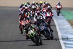 Start des ersten WSBK-Rennens in Jerez