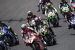 Start des ersten WSBK-Rennens in Jerez