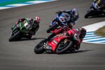 Scott Redding vor Jonathan Rea und Toprak Razgatlioglu