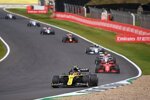 Esteban Ocon (Renault), Sebastian Vettel (Ferrari), Antonio Giovinazzi (Alfa Romeo) und Daniil Kwjat (AlphaTauri) 